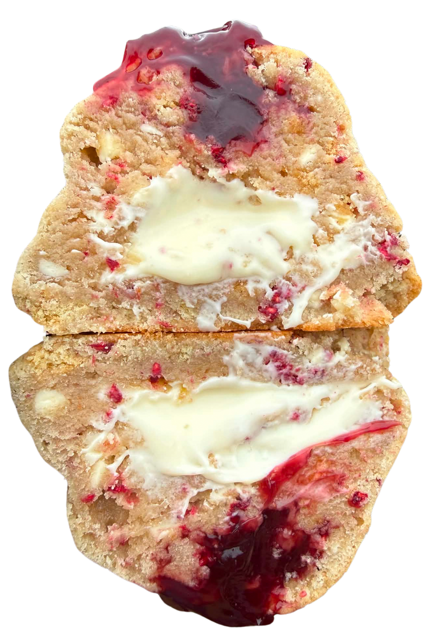 White chocolate Raspberry
